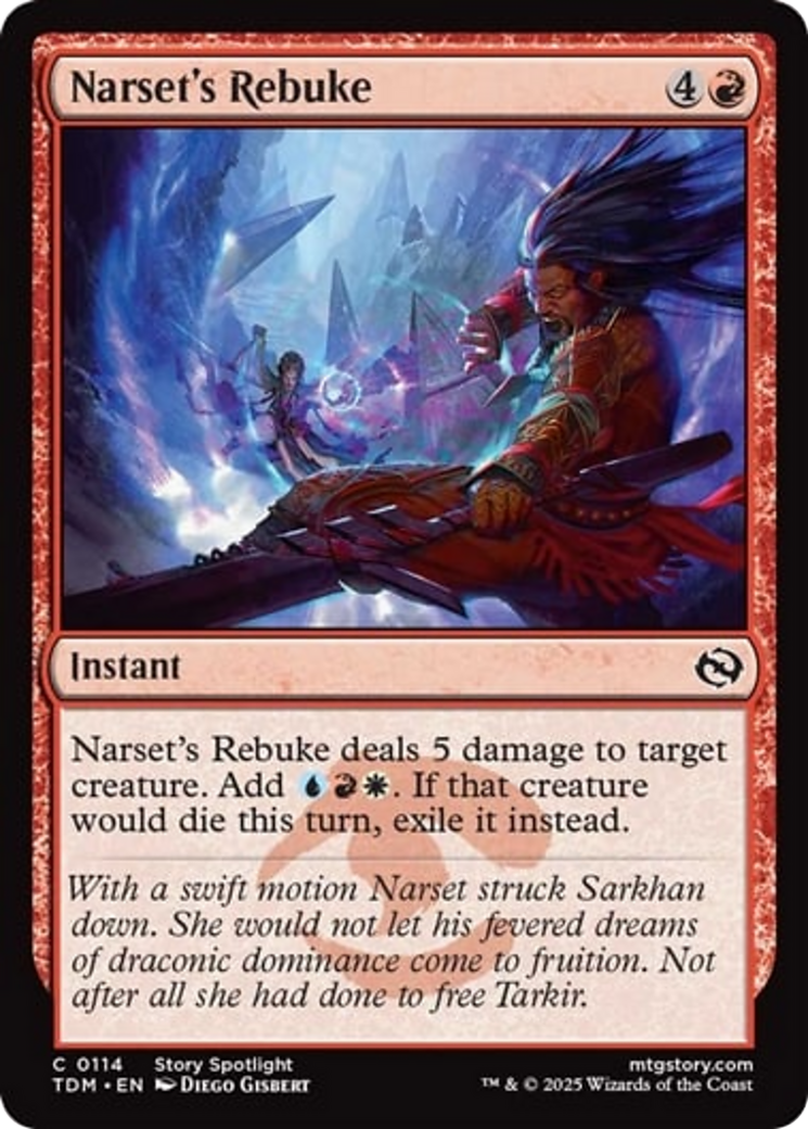 Narset's Rebuke [Tarkir: Dragonstorm] | Good Games Morley