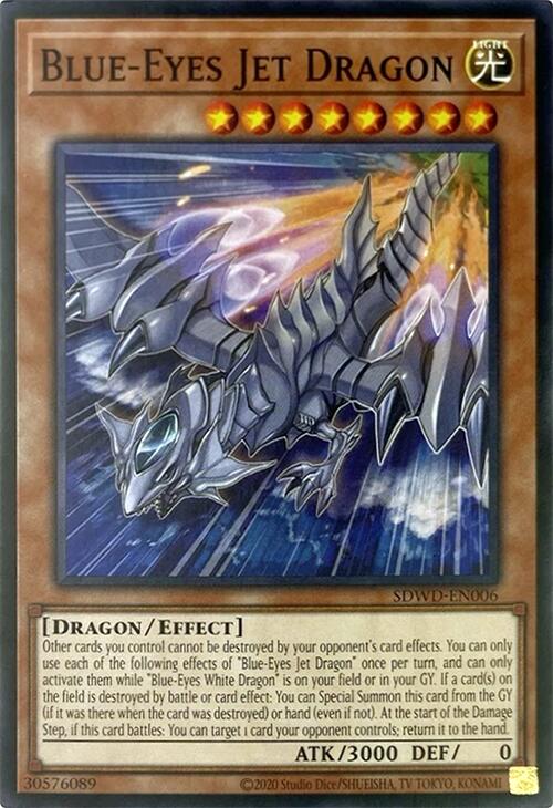 Blue-Eyes Jet Dragon (Unlimited Misprint) [SDWD-EN006] Common | Good Games Morley