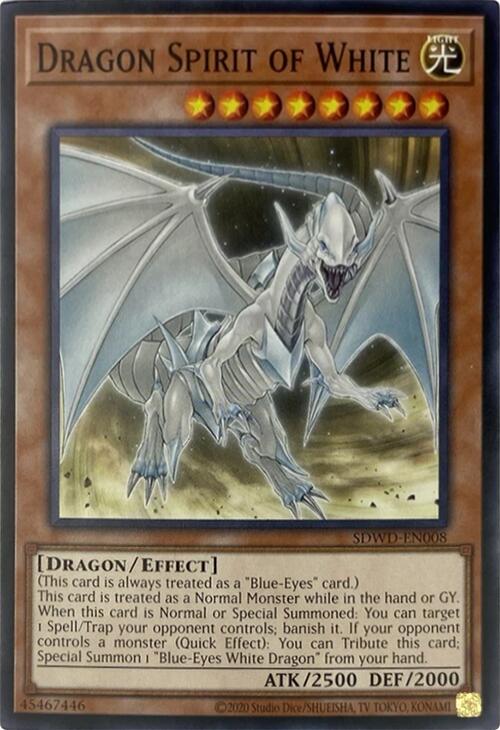 Dragon Spirit of White (Unlimited Misprint) [SDWD-EN008] Common | Good Games Morley