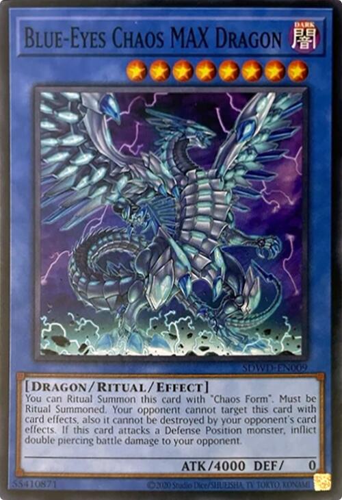 Blue-Eyes Chaos MAX Dragon (Unlimited Misprint) [SDWD-EN009] Common | Good Games Morley
