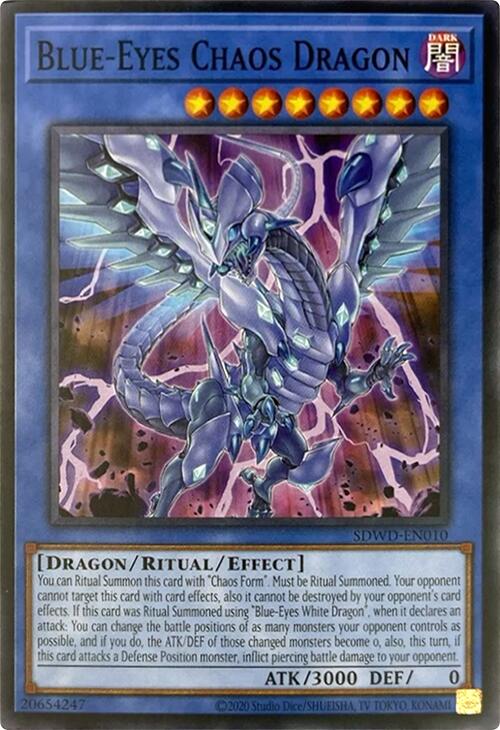 Blue-Eyes Chaos Dragon (Unlimited Misprint) [SDWD-EN010] Common | Good Games Morley
