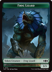 Frog Lizard // Dragon (0014) Double-Sided Token [Tarkir: Dragonstorm Commander Tokens] | Good Games Morley