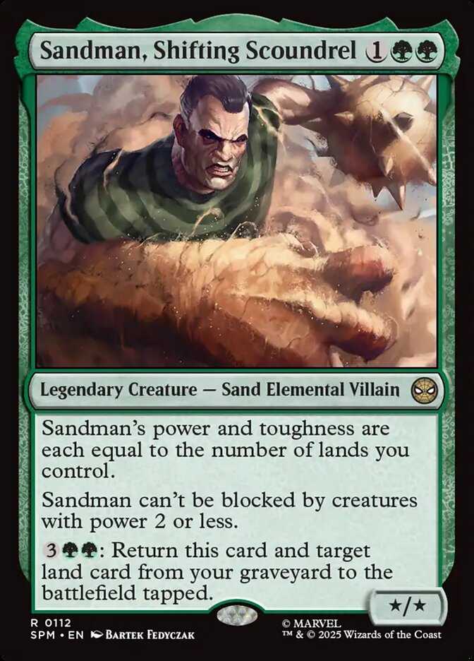Sandman, Shifting Scoundrel 112/198 (Marvel's Spider-Man)  - Foil | Good Games Morley