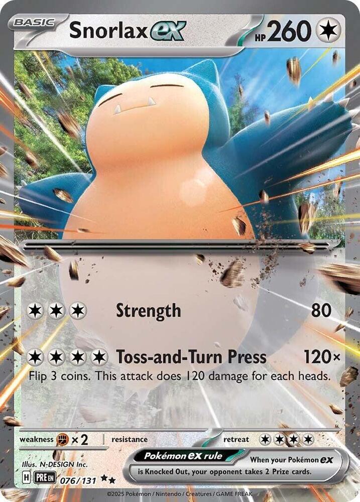 Snorlax ex (076/131) [Scarlet & Violet: Prismatic Evolutions] | Good Games Morley