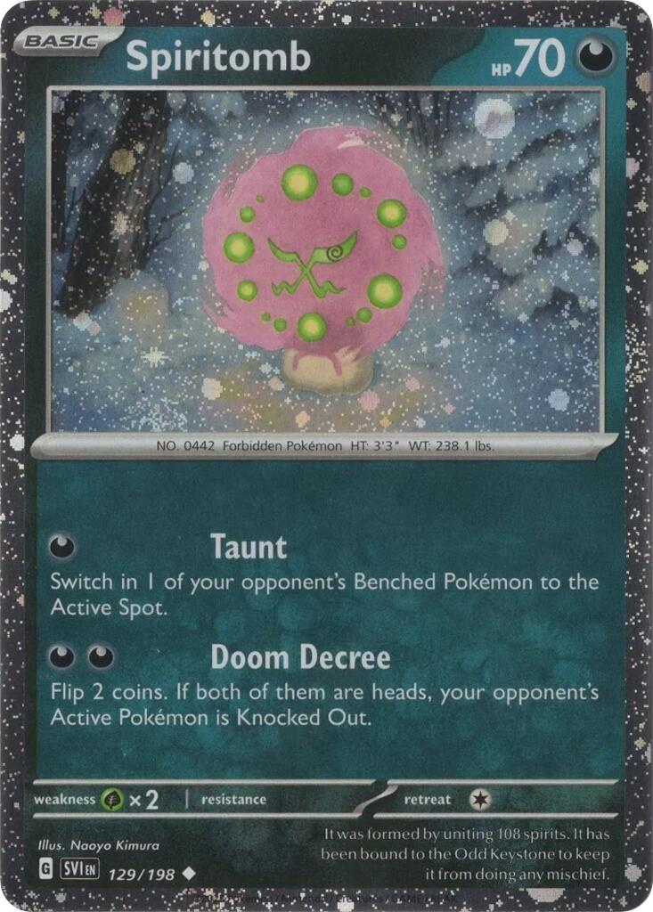 Spiritomb (129/198) (Cosmo Holo) [Scarlet & Violet: Black Star Promos] | Good Games Morley
