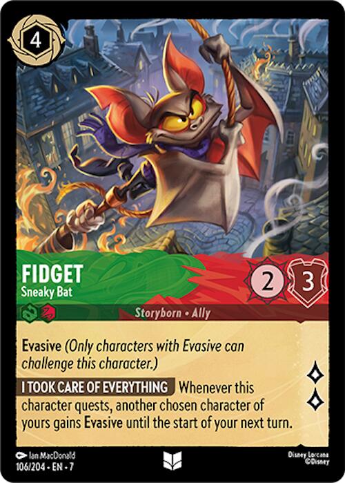 Fidget - Sneaky Bat (106/204) [Archazia's Island] | Good Games Morley
