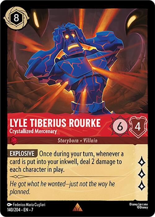 Lyle Tiberius Rourke - Crystallized Mercenary (140/204) [Archazia's Island] | Good Games Morley