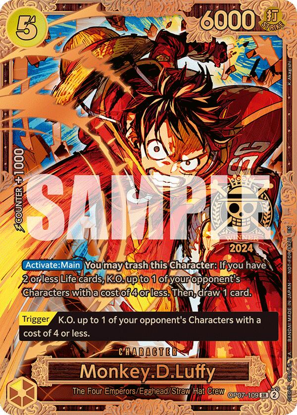 Monkey.D.Luffy (Championship 2024 World Final 3rd Place) [One Piece Promotion Cards] | Good Games Morley