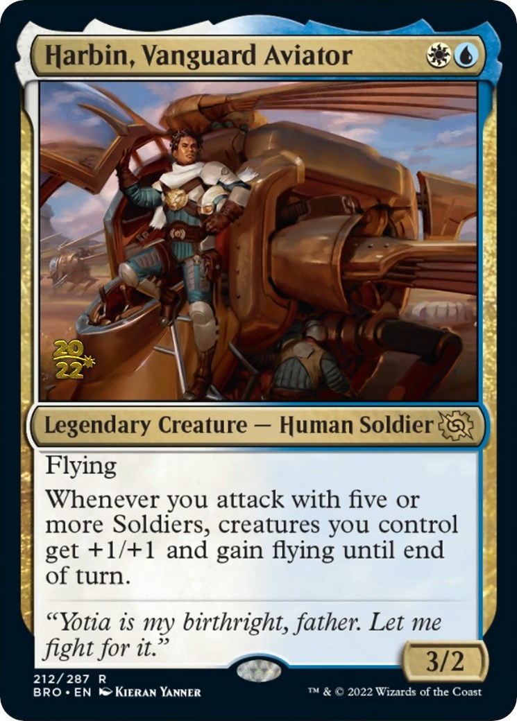 Harbin, Vanguard Aviator [The Brothers' War Prerelease Promos] | Good Games Morley