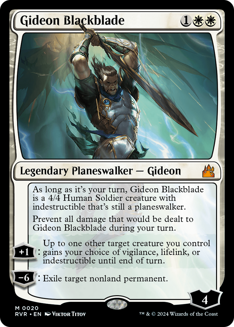 Gideon Blackblade [Ravnica Remastered] | Good Games Morley