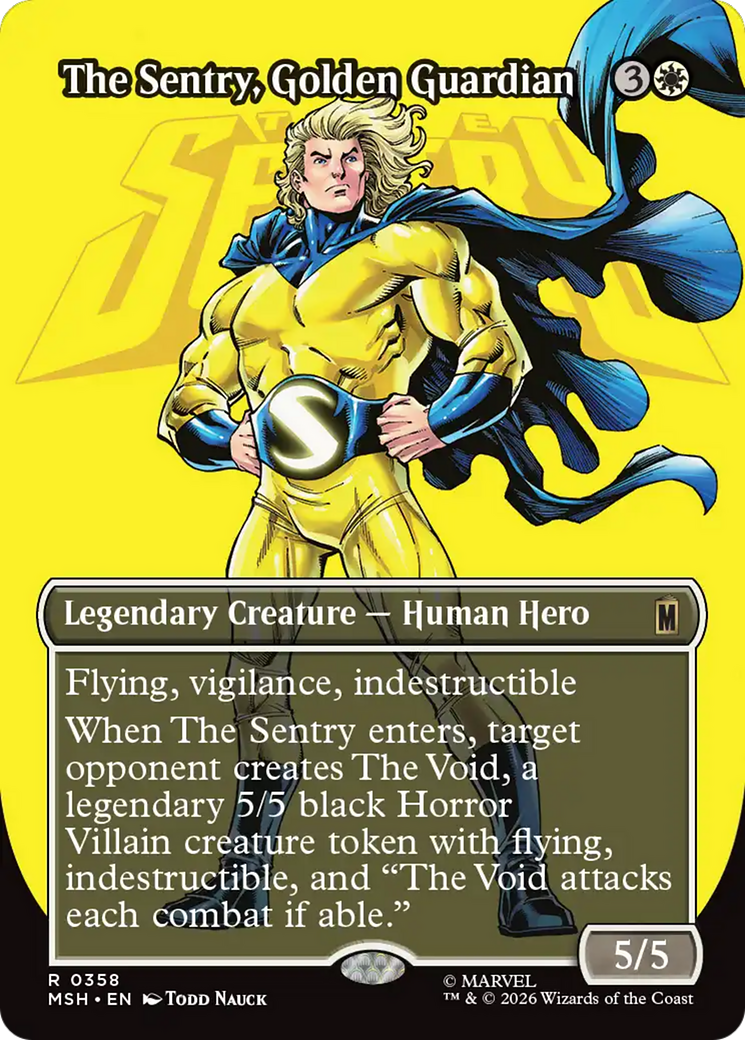 The Sentry, Golden Guardian (Borderless) [Marvel Super Heroes] | Good Games Morley