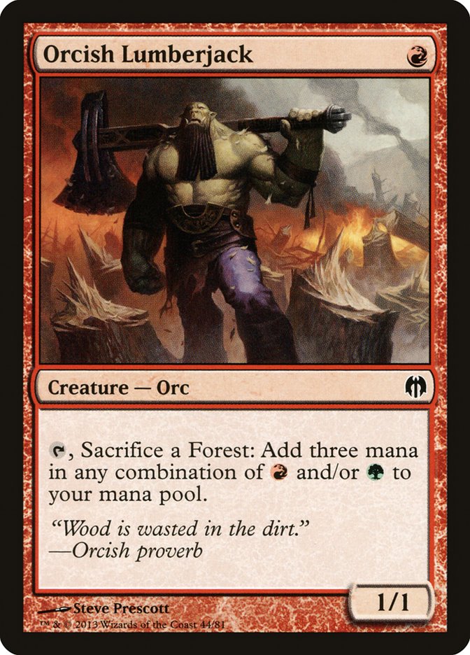 Orcish Lumberjack [Duel Decks: Heroes vs. Monsters] | Good Games Morley