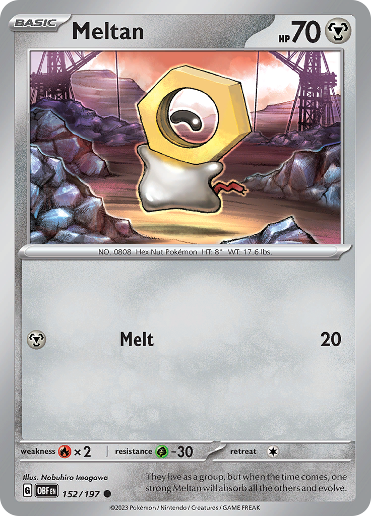 Meltan (152/197) [Scarlet & Violet: Obsidian Flames] | Good Games Morley