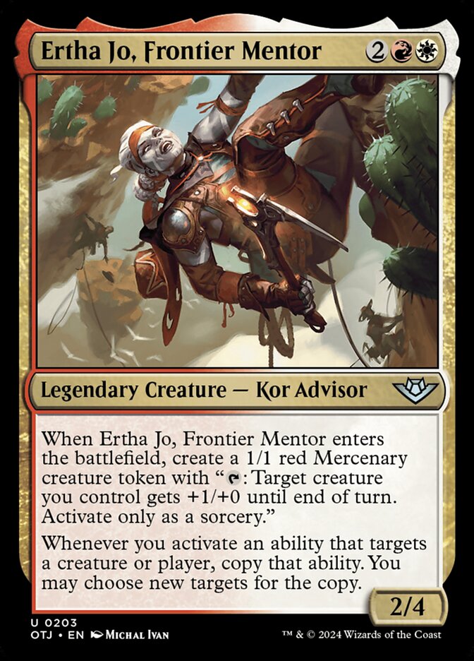 Ertha Jo, Frontier Mentor 203/286 (Outlaws of Thunder Junction)  - Foil | Good Games Morley