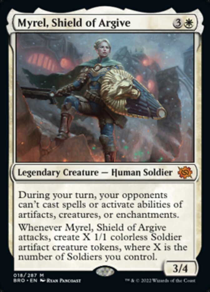 Myrel, Shield of Argive (Promo Pack) [The Brothers' War Promos] | Good Games Morley