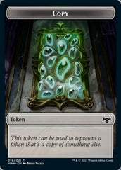 Copy // Human (010) Double-Sided Token [Innistrad: Crimson Vow Tokens] | Good Games Morley