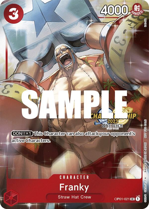 Franky (2023 Celebration Pack) OP01-021 (One Piece Promotion Cards)  - Foil | Good Games Morley