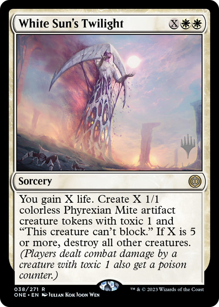 White Sun's Twilight (Promo Pack) [Phyrexia: All Will Be One Promos] | Good Games Morley