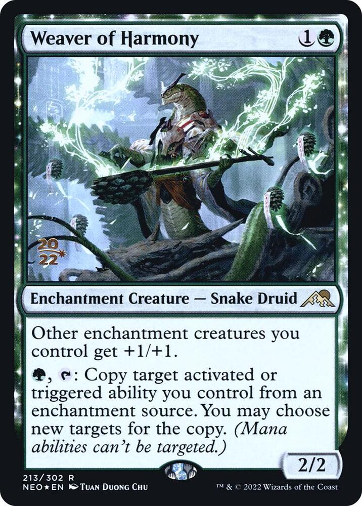Weaver of Harmony 213s/157 (Prerelease Cards)  - Foil | Good Games Morley