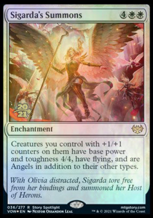 Sigarda's Summons [Innistrad: Crimson Vow Prerelease Promos] | Good Games Morley