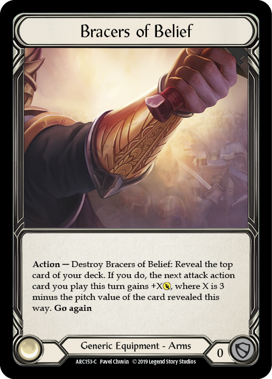 Bracers of Belief [ARC153-C] (Arcane Rising)  1st Edition Cold Foil | Good Games Morley