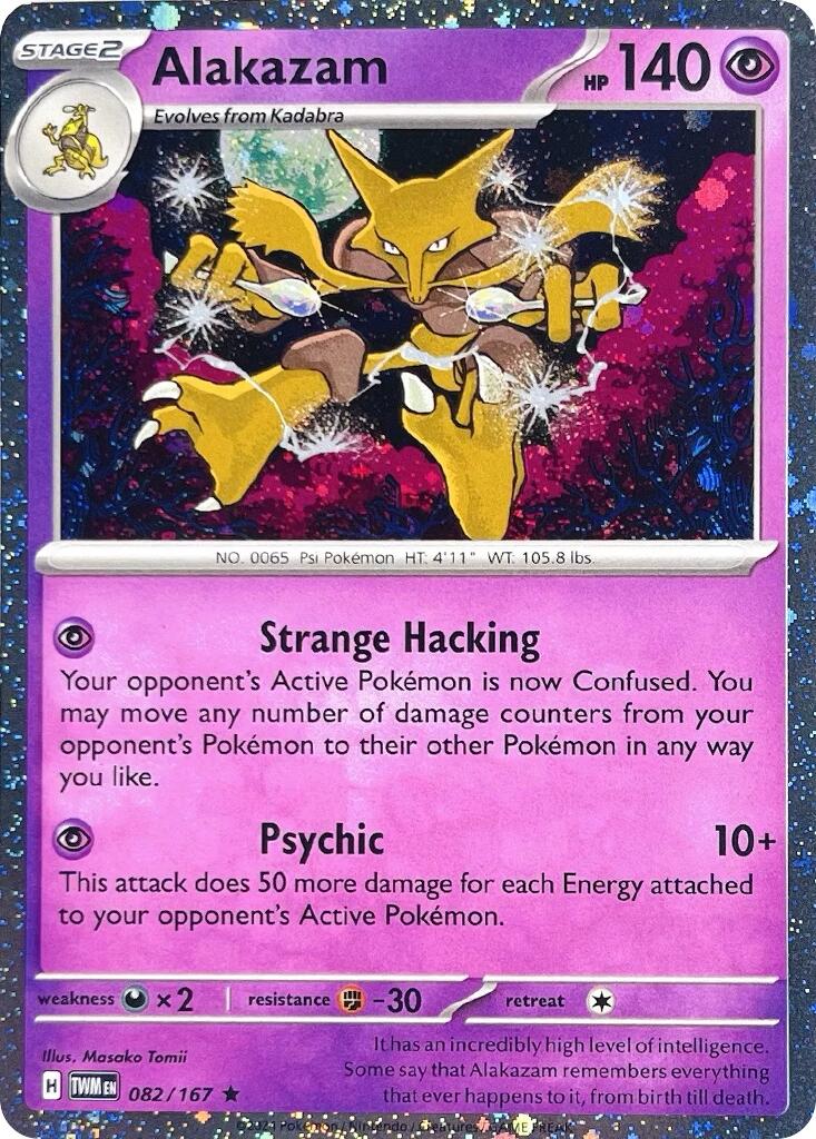 Alakazam (082/167) (Cosmos Holo) [Scarlet & Violet: Twilight Masquerade] | Good Games Morley