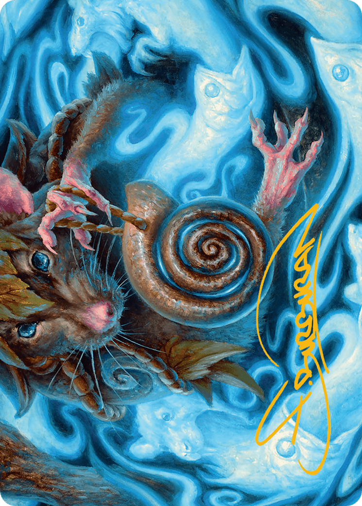 Mind Spiral Art Card (Gold-Stamped Signature) [Bloomburrow Art Series] | Good Games Morley