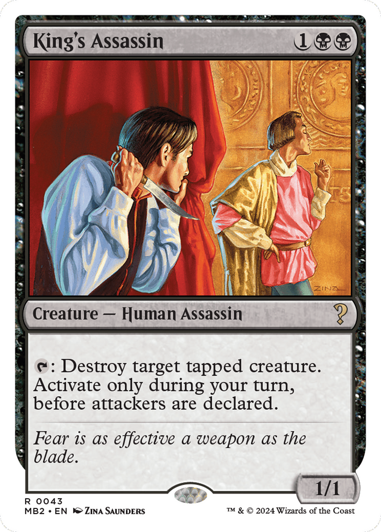King's Assassin (White Border) [Mystery Booster 2] | Good Games Morley