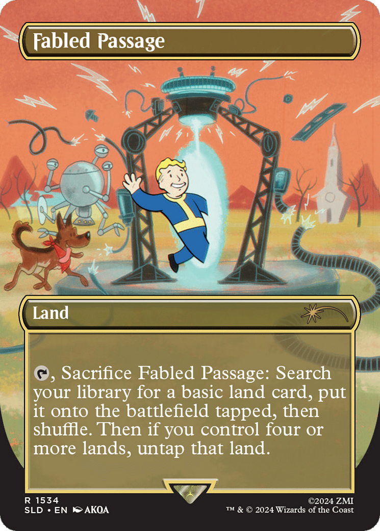 Fabled Passage (1534) (Rainbow Foil) [Secret Lair Drop Series] | Good Games Morley