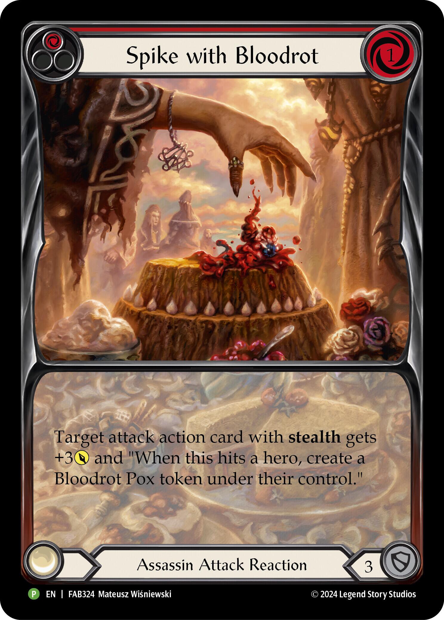 Spike with Bloodrot [FAB324] (Promo)  Rainbow Foil | Good Games Morley