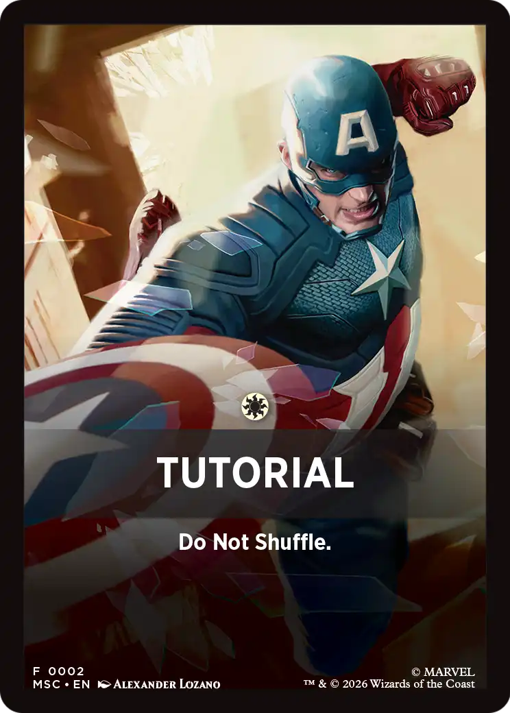 Tutorial Theme Card (0002) [Marvel Super Heroes Commander] | Good Games Morley