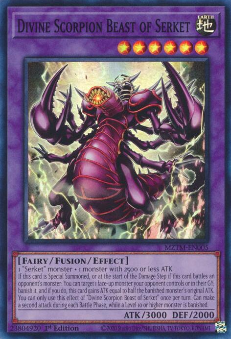 Divine Scorpion Beast of Serket [MZTM-EN005] Super Rare | Good Games Morley