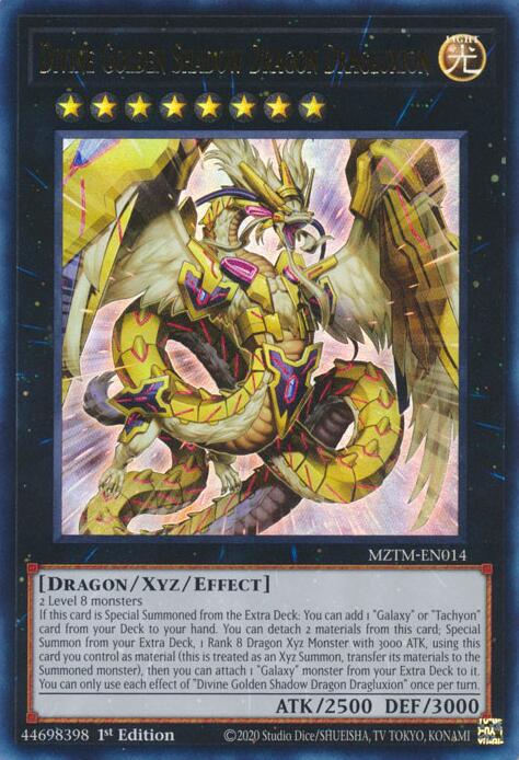 Divine Golden Shadow Dragon Dragluxion [MZTM-EN014] Ultra Rare | Good Games Morley