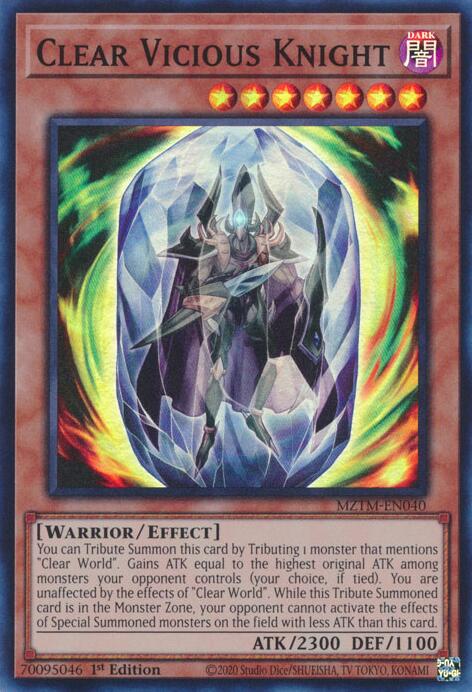 Clear Vicious Knight [MZTM-EN040] Super Rare | Good Games Morley