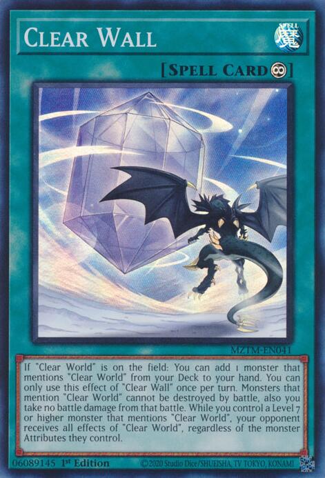 Clear Wall [MZTM-EN041] Super Rare | Good Games Morley