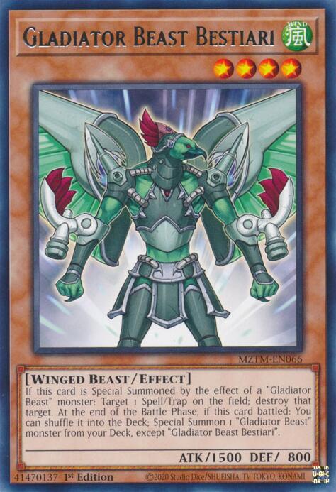 Gladiator Beast Bestiari [MZTM-EN066] Rare | Good Games Morley