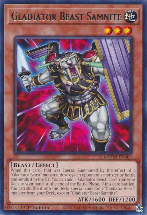 Gladiator Beast Samnite [MZTM-EN069] Rare | Good Games Morley