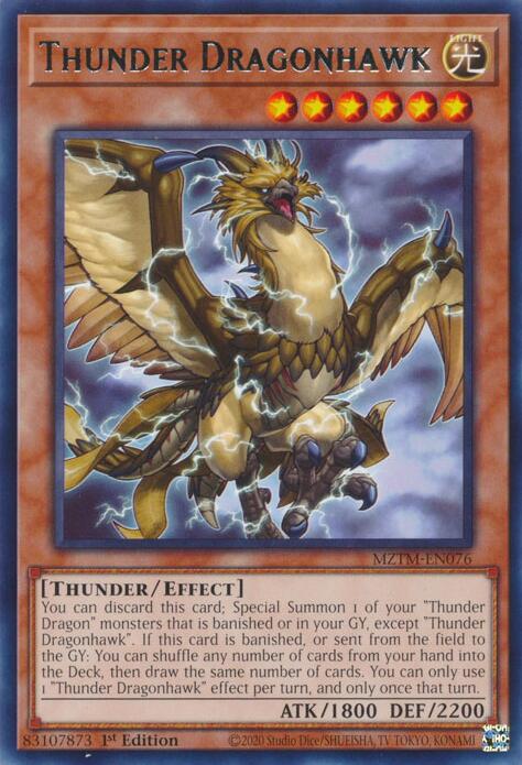 Thunder Dragonhawk [MZTM-EN076] Rare | Good Games Morley