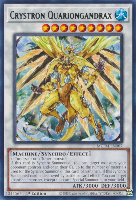 Crystron Quariongandrax [MZTM-EN087] Rare | Good Games Morley