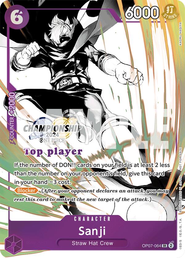 Sanji (Championship 2024 Top Player Pack Vol. 2) [One Piece Promotion Cards] | Good Games Morley