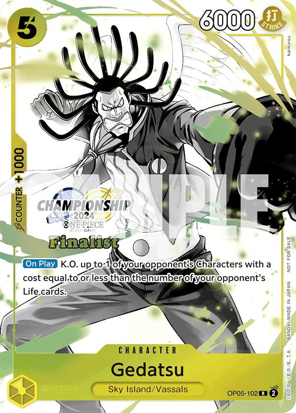 Gedatsu (Championship 2024 Card Set Vol. 2) [Finalist] [One Piece Promotion Cards] | Good Games Morley