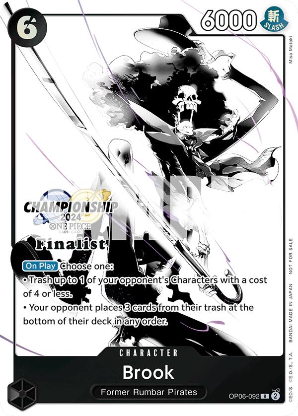 Brook (Championship 2024 Card Set Vol. 2) [Finalist] [One Piece Promotion Cards] | Good Games Morley