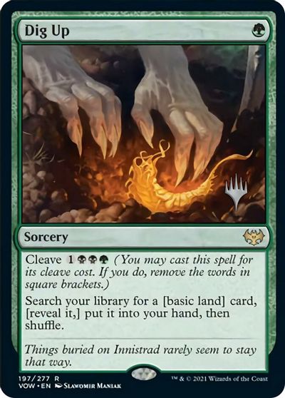Dig Up (Promo Pack) [Innistrad: Crimson Vow Promos] | Good Games Morley
