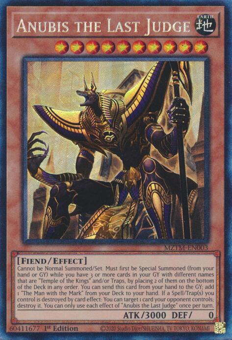 Anubis the Last Judge (Collector's Rare) [MZTM-EN003] Collector's Rare | Good Games Morley