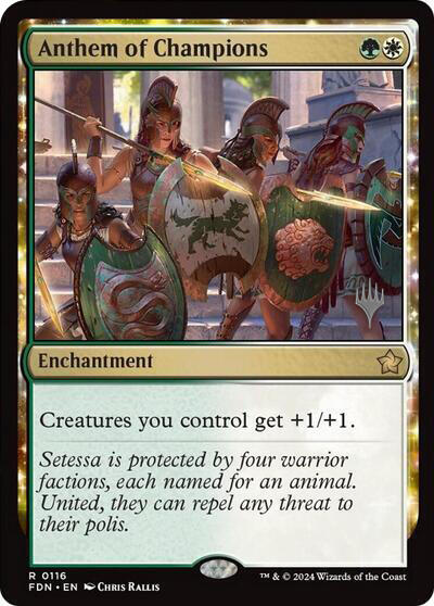 Anthem of Champions (Promo Pack) [Foundations Promos] | Good Games Morley