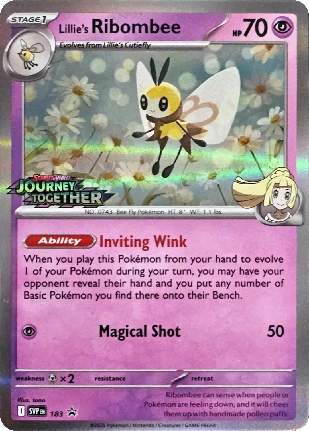 Lillie's Ribombee (183) [Scarlet & Violet: Black Star Promos] | Good Games Morley
