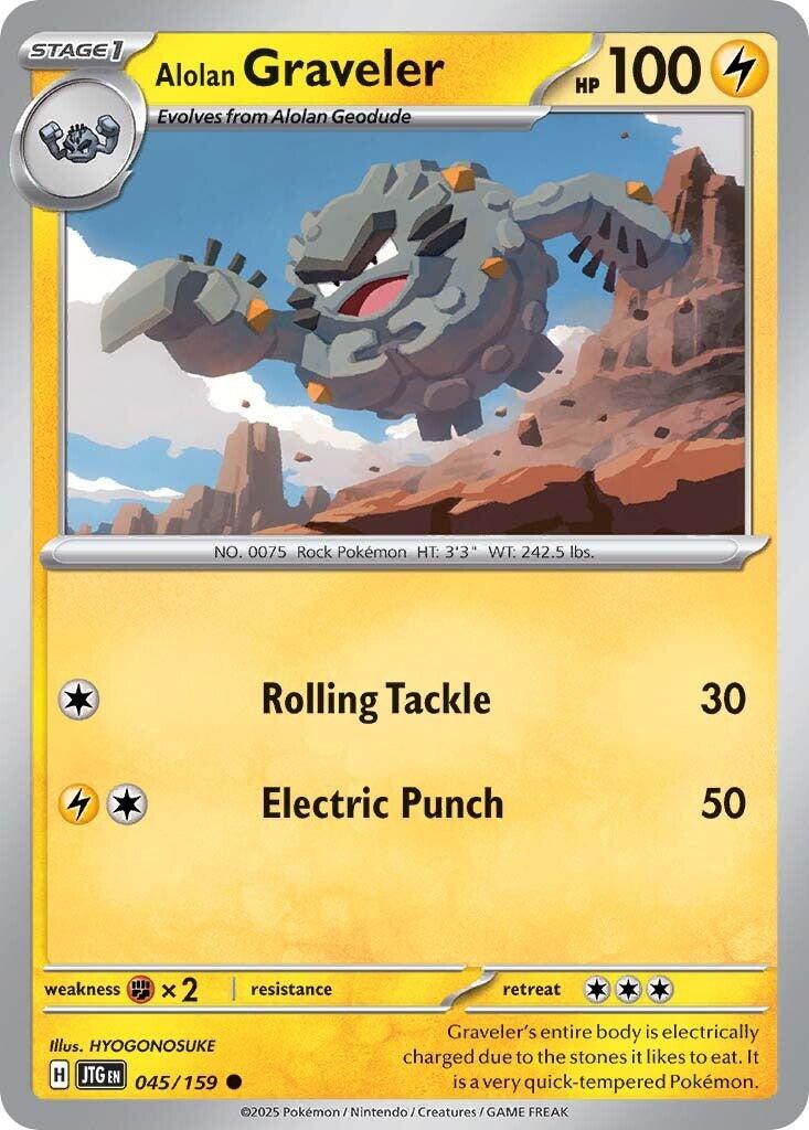 Alolan Graveler (045/159) [Scarlet & Violet: Journey Together] | Good Games Morley