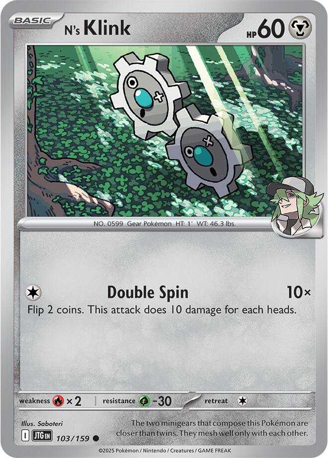 N's Klink (103/159) [Scarlet & Violet: Journey Together] | Good Games Morley