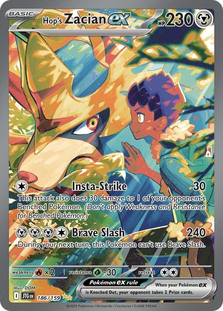 Hop's Zacian ex (186/159) [Scarlet & Violet: Journey Together] | Good Games Morley