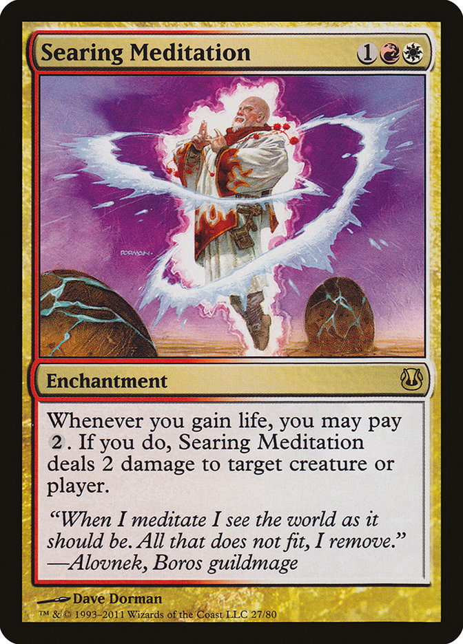 Searing Meditation 27/80 (Duel Decks: Ajani vs. Nicol Bolas)  | Good Games Morley